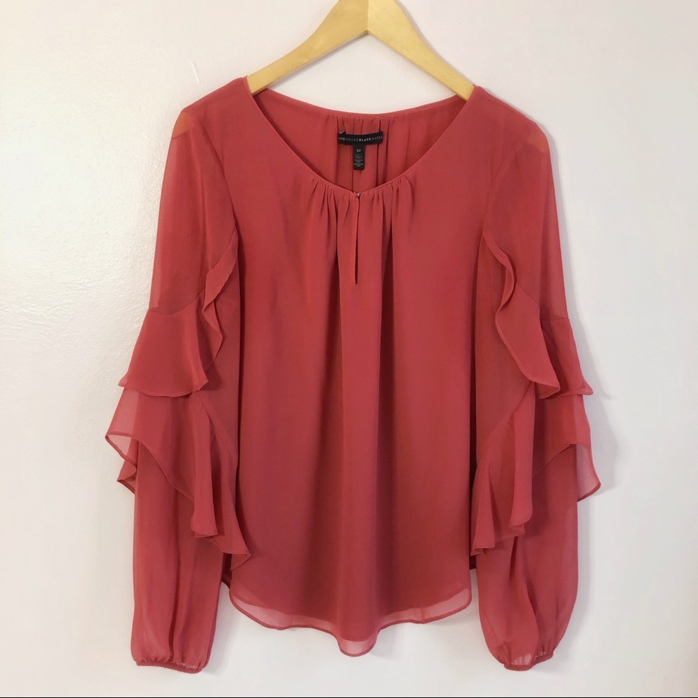 White House Black Market - Flow Sleeve Blouse - 10